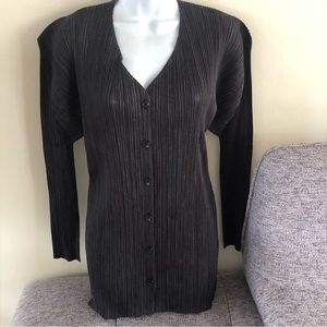 Pleats please by Issey Miyake cardigan